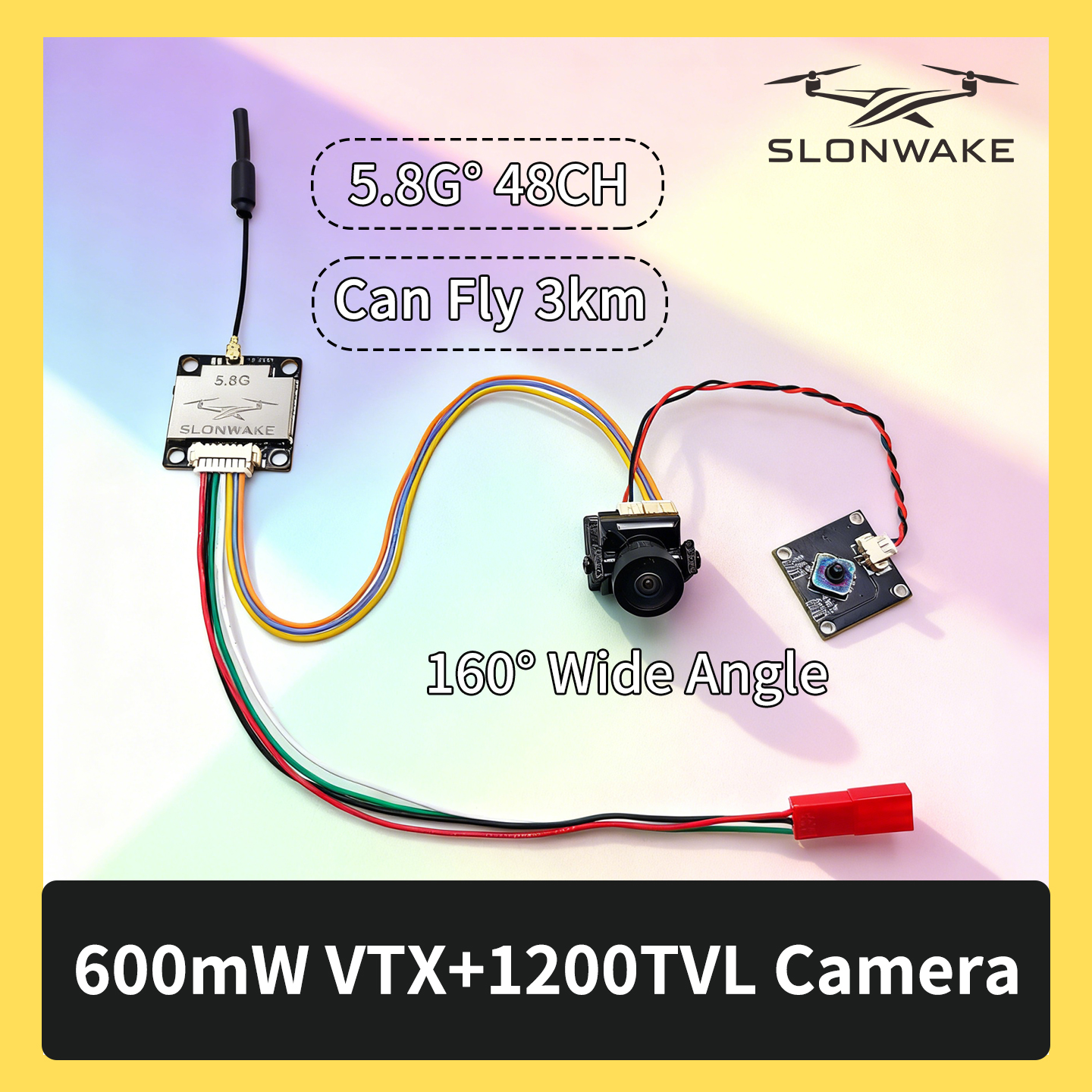 SLONWAKE 5.8G 600mW 7-24V FPV  - Drone Rc Car ulasan dan harga