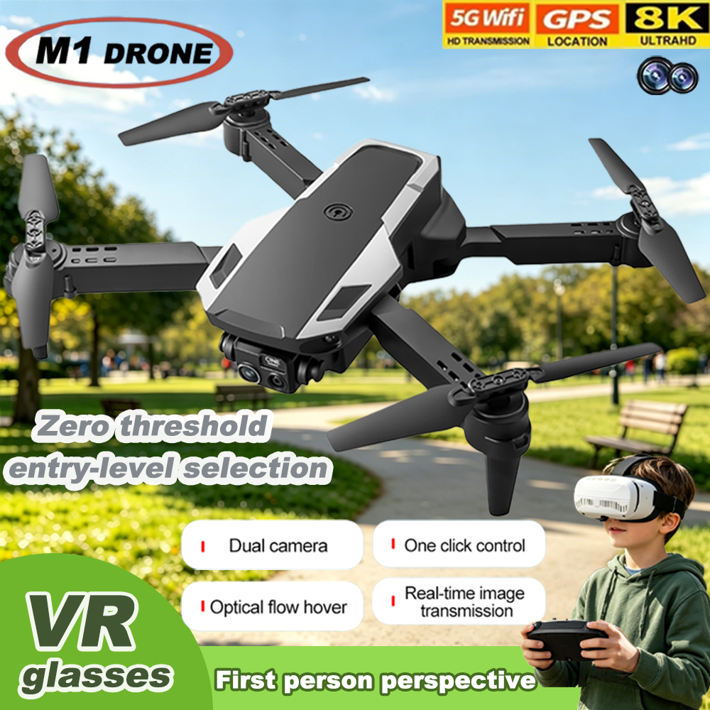 Foldable M1 VR Mini Drone RC Q - Drone Vera Rc ulasan dan harga