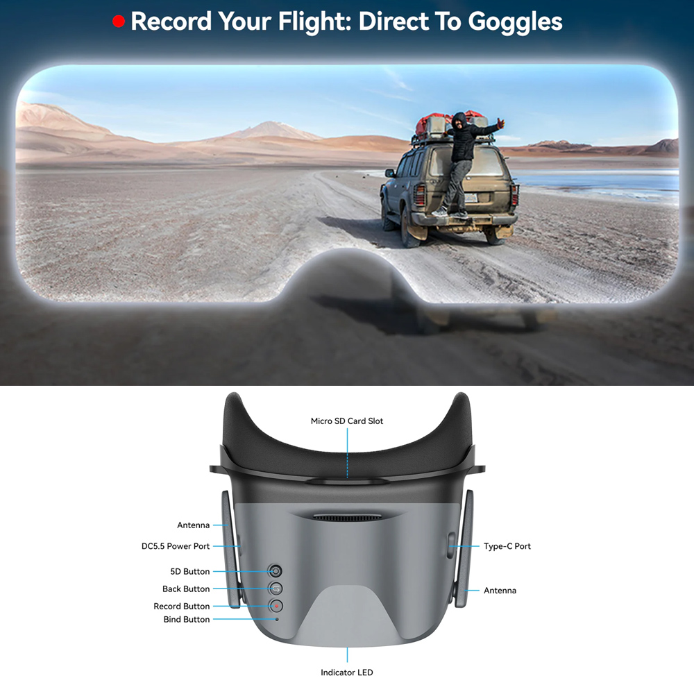BETAFPV VR04 FPV Goggles HD Pr - Fpv Antenna Receiver ulasan dan harga