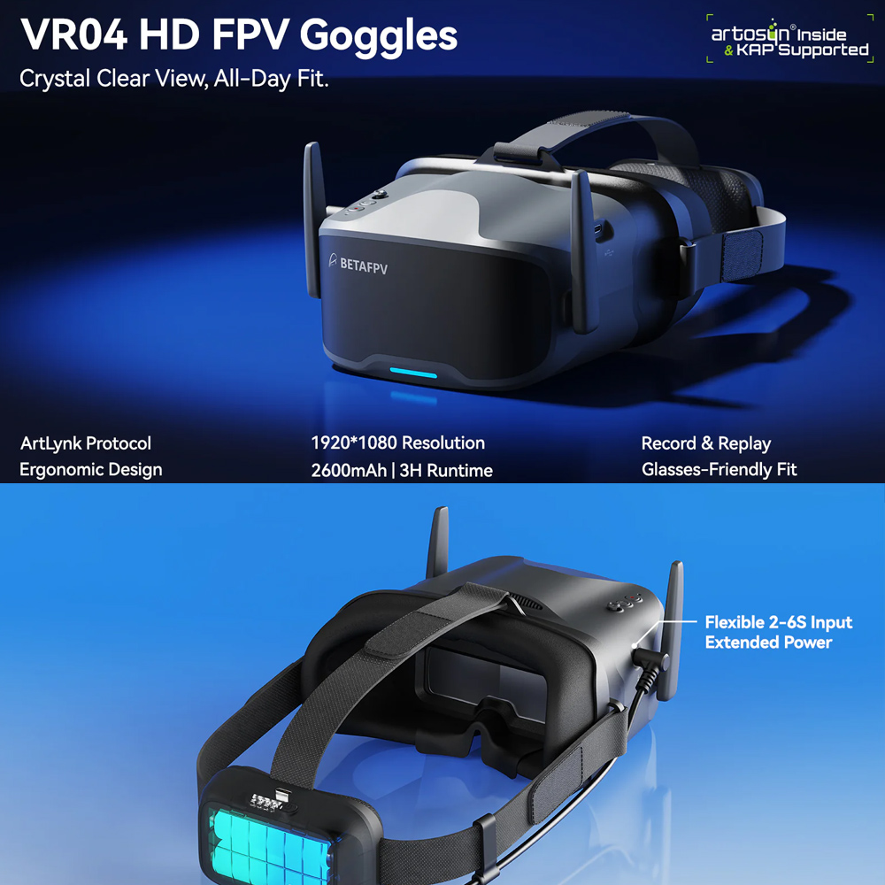 BETAFPV VR04 FPV Goggles HD Pr - Fpv Antenna Receiver ulasan dan harga
