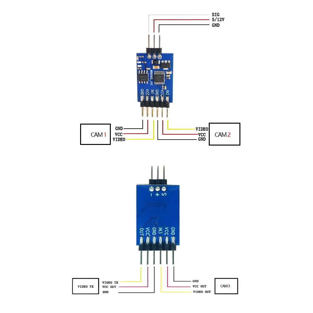 5.8G 3 Channel Video Switcher  - Drone With Rc Controller ulasan dan harga