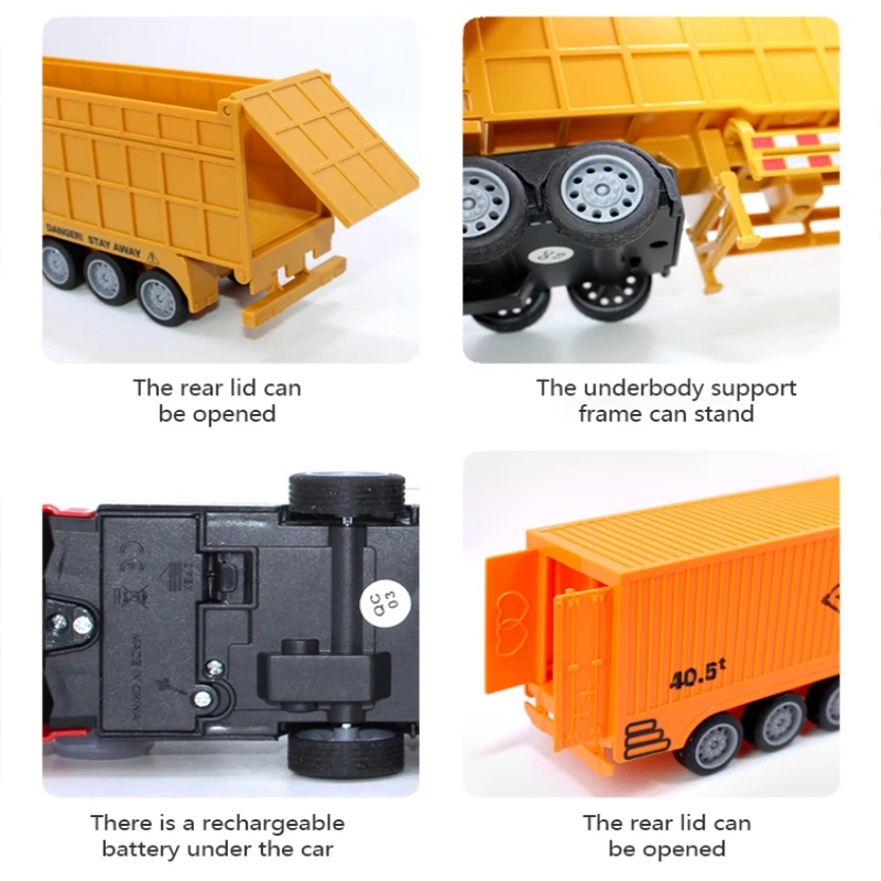 1/48 RC Container Truck Toy Ki - Drone Vera Rc ulasan dan harga