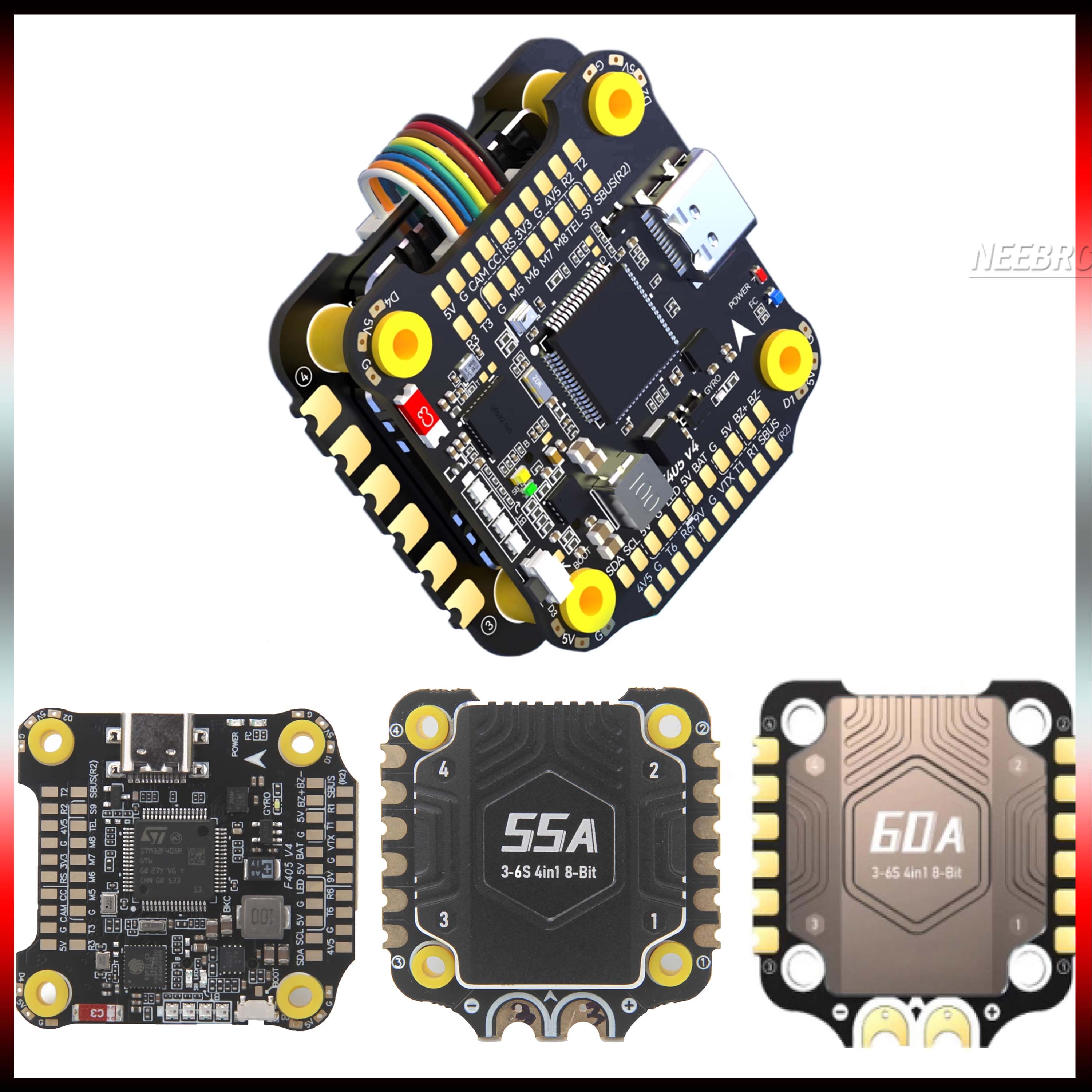 F405 V4 FC Stack Flight Contro - Drone Rc V4 ulasan dan harga