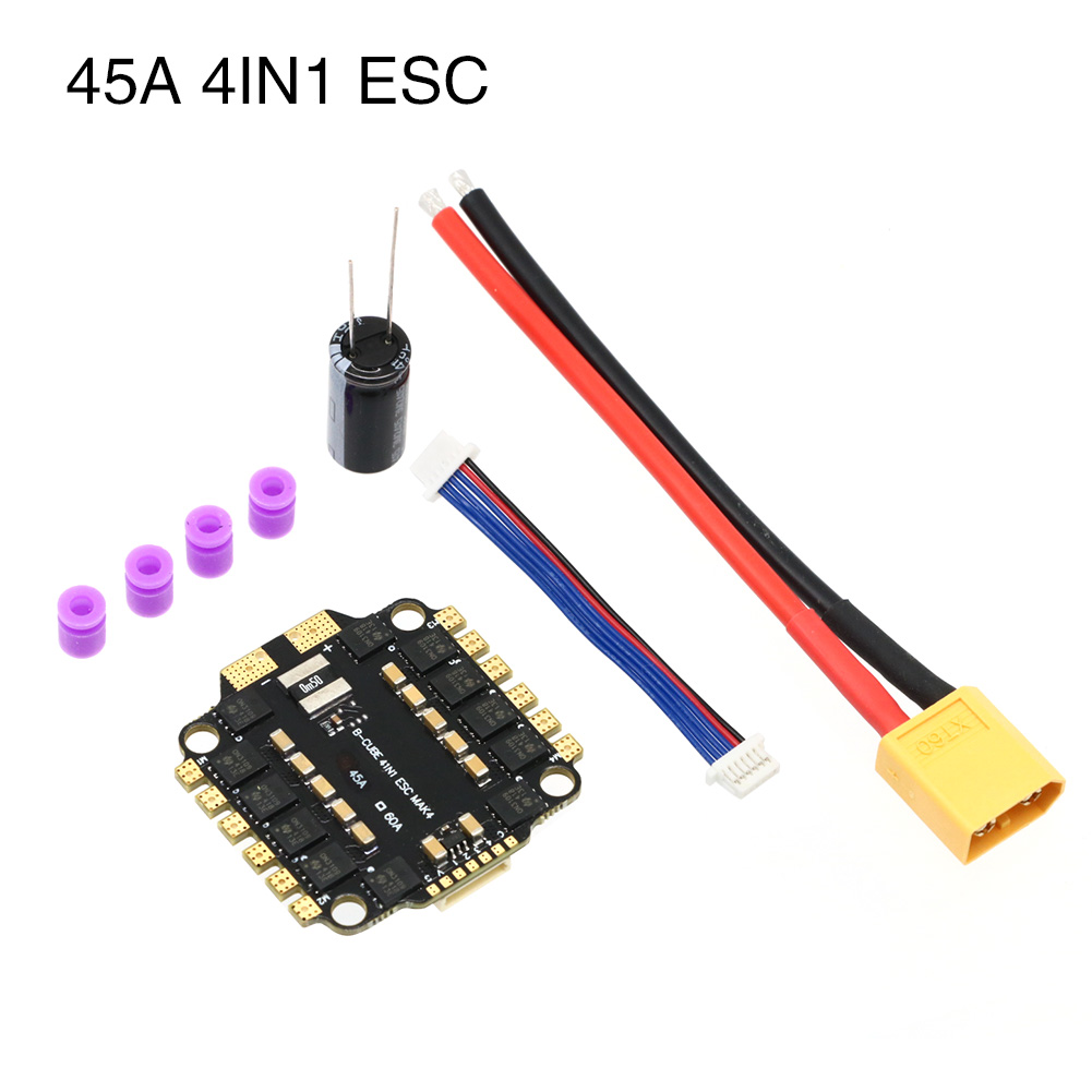 UAngel 4IN1 45A 60A ESC BLHELI - Flight Controller ulasan dan harga
