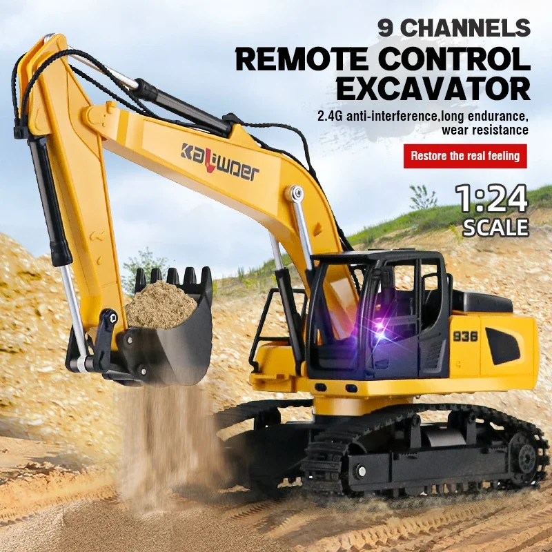 Huina Rc Excavator 1/24 9Ch Re - Drone Vera Rc ulasan dan harga