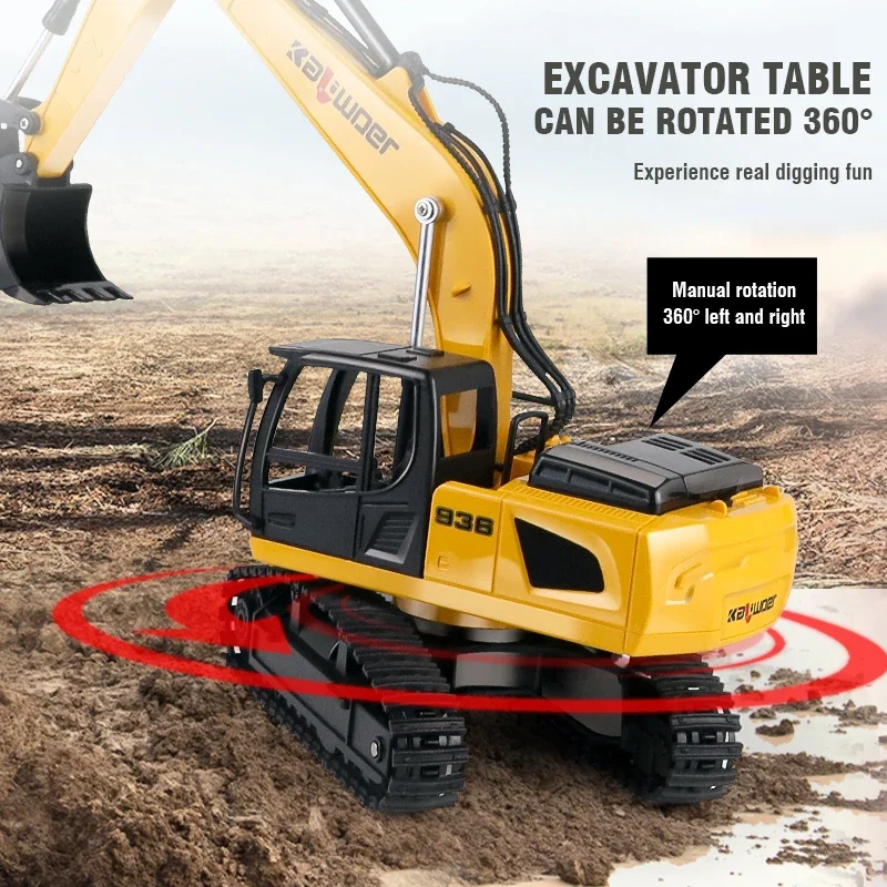 Huina Rc Excavator 1/24 9Ch Re - Drone Vera Rc ulasan dan harga