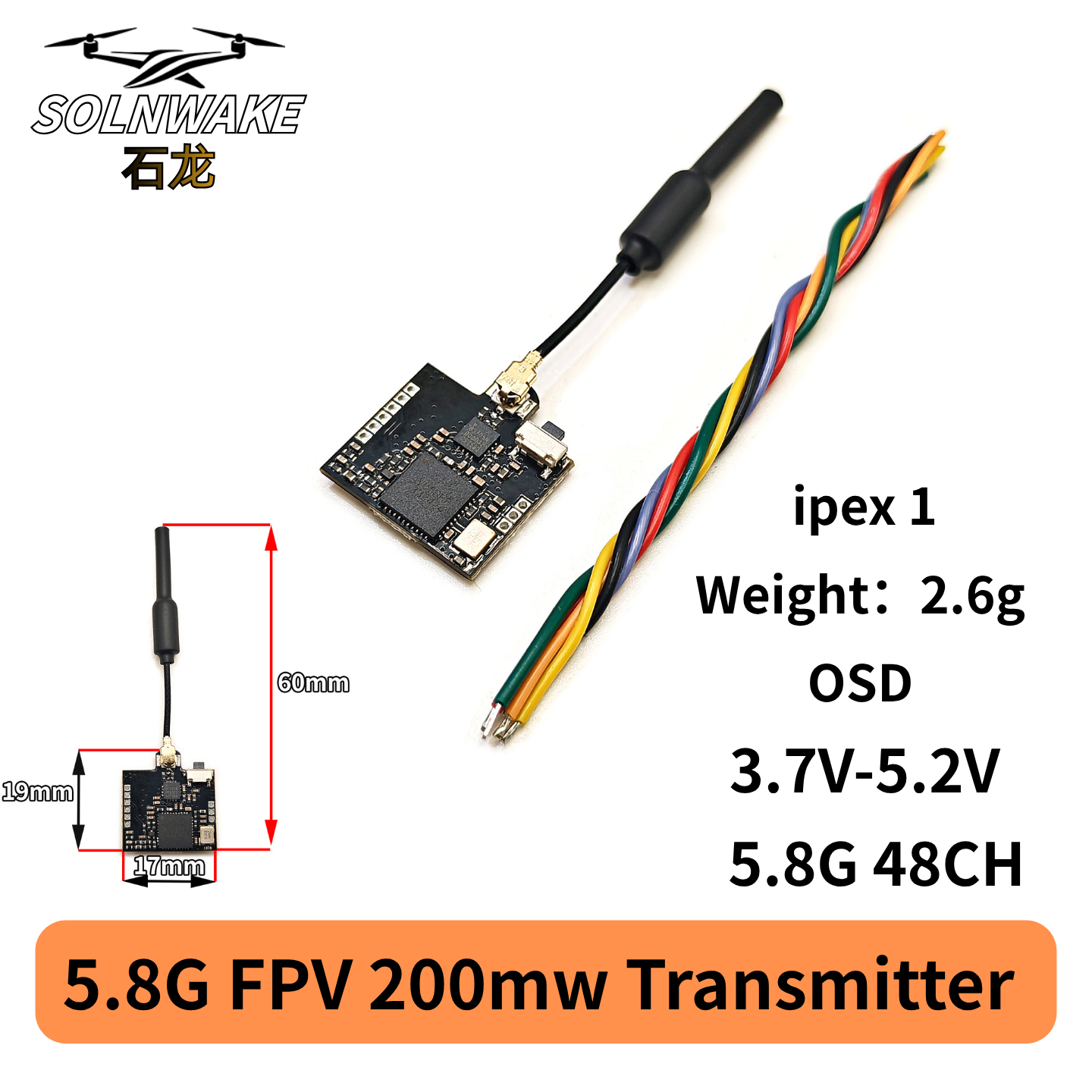 SLONWAKE Nano 5.8G 48CH 200mW  - Drone With Rc Controller ulasan dan harga