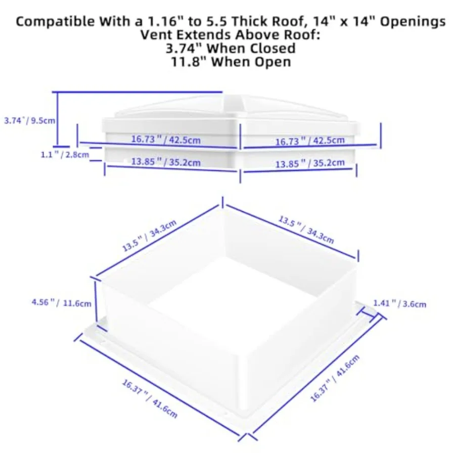 RV/Camper/Trailer roof vent fa - Brushless Motor ulasan dan harga