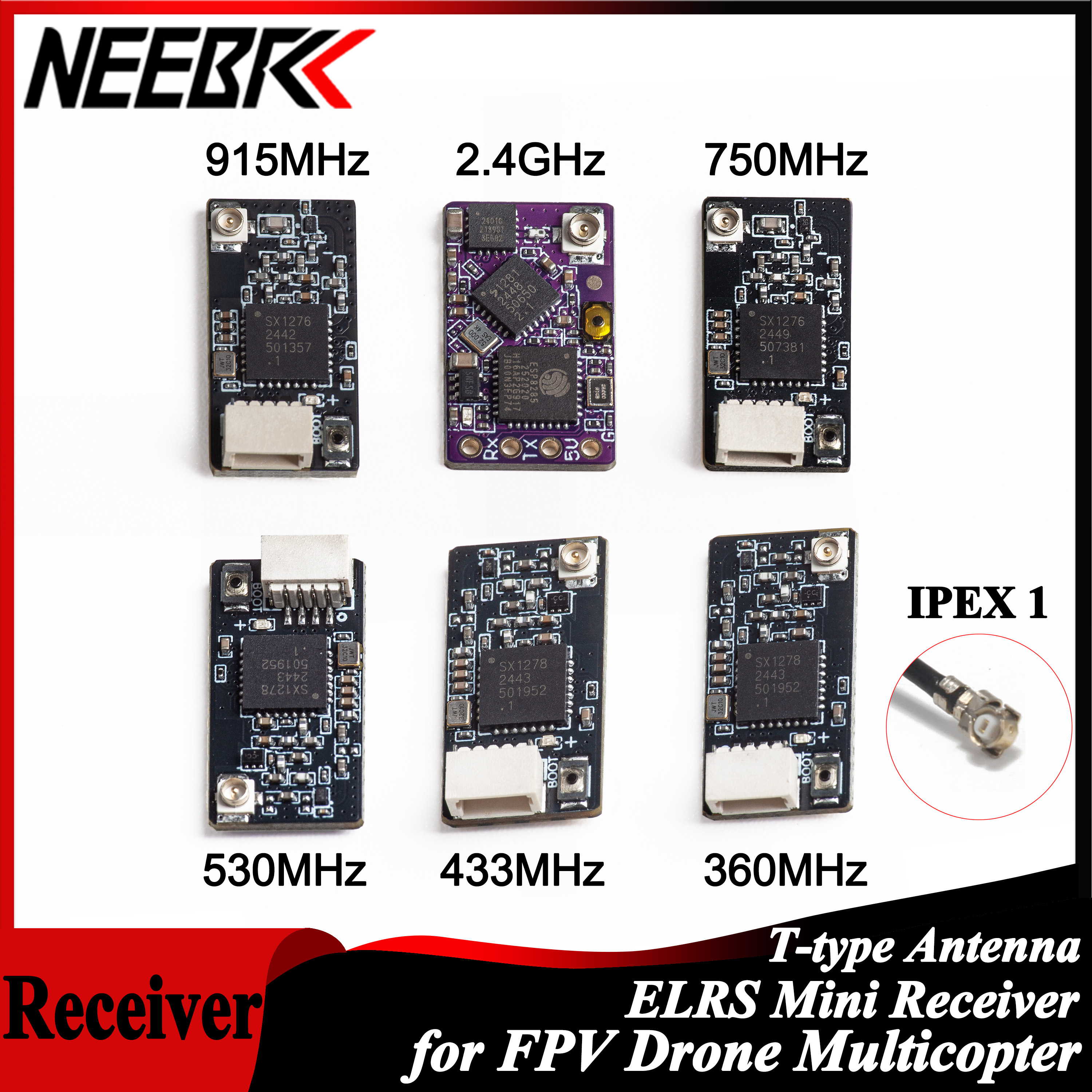 NEEBRC ELRS 2.4G/915Mhz/360Mhz - Fpv Antenna Receiver ulasan dan harga
