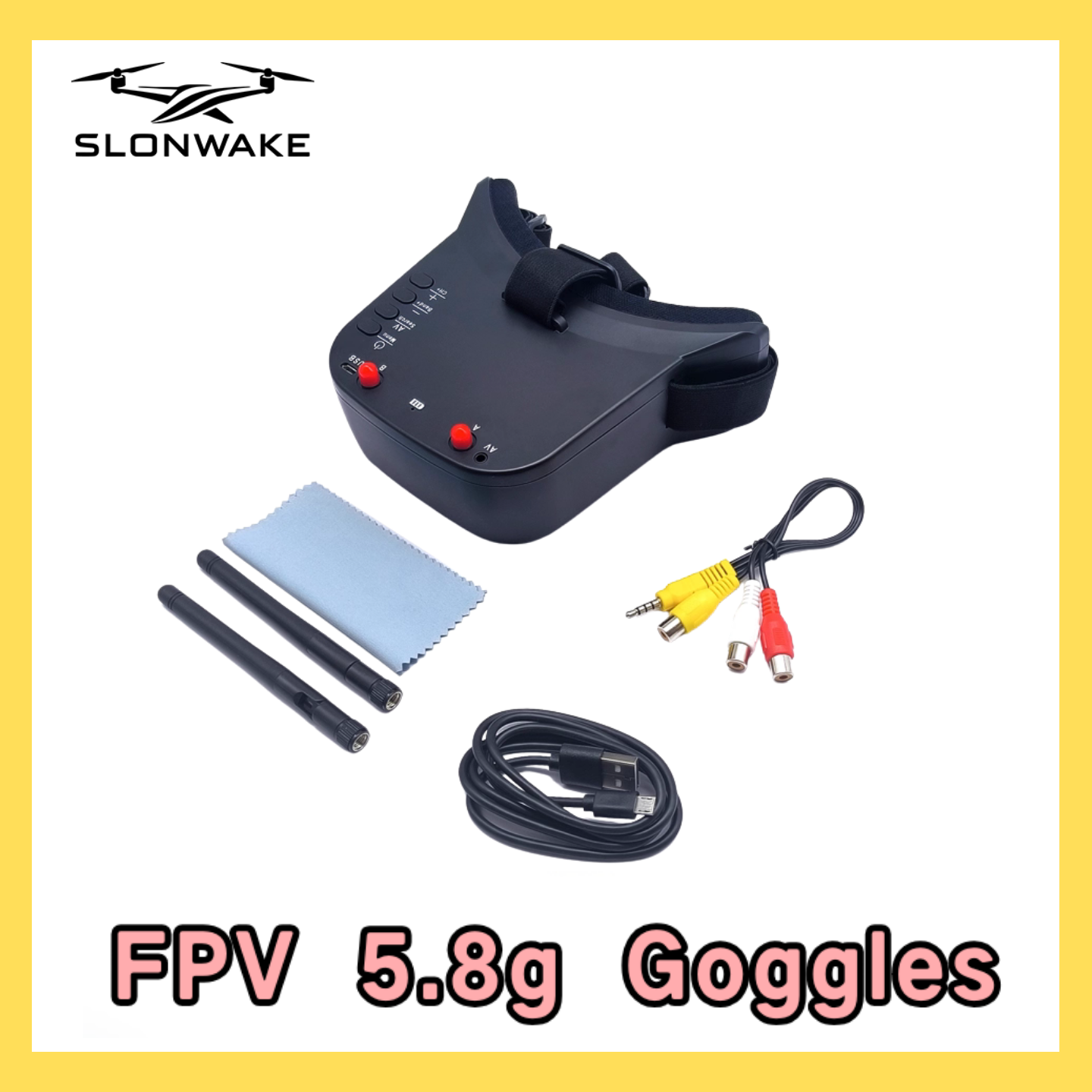 SLONWAKE 5.8G 48CH FPV 400mw V - Drone Rc Car ulasan dan harga