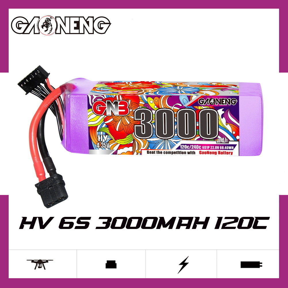 GNB Lipo Battery 6S 22.8V 3000 - Drone Rc Car ulasan dan harga