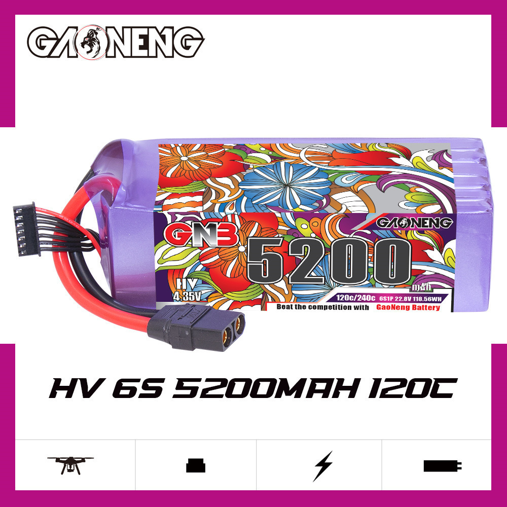 GNB Lipo Battery 6S 22.8V 3000 - Drone Rc Car ulasan dan harga