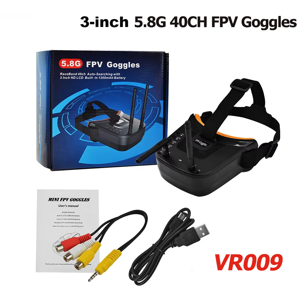 VR009 FPV Video Goggles 3Inch  - Fpv Antenna Receiver ulasan dan harga