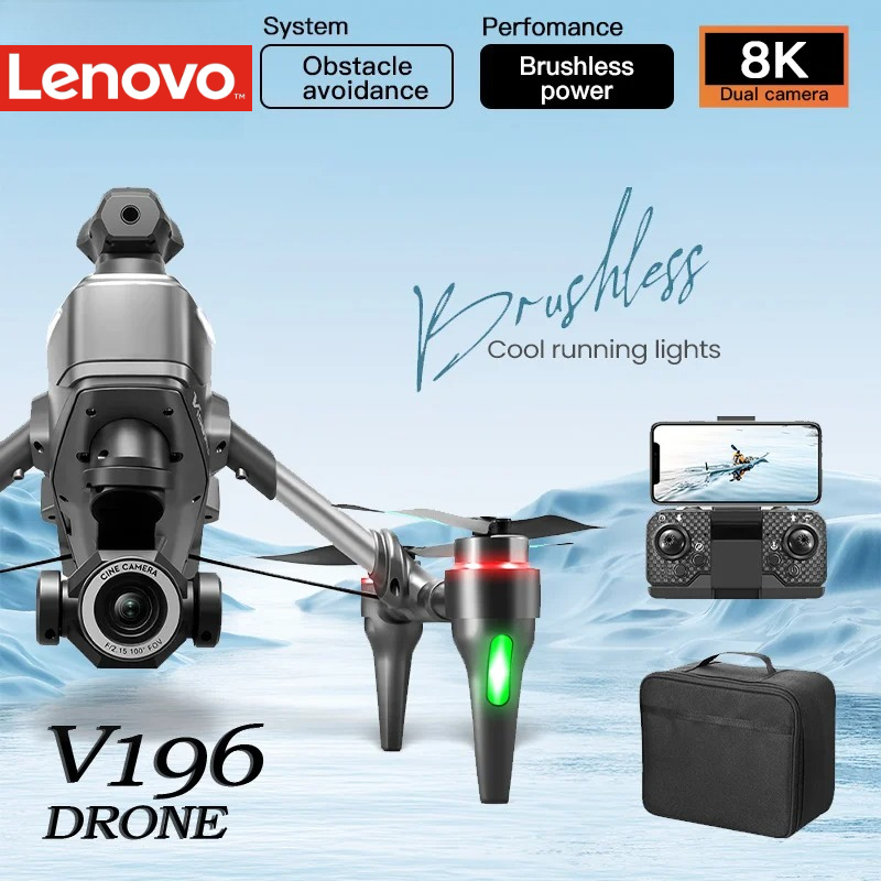 Lenovo V196 Drone 8K Professio - Drone V196 Rc ulasan dan harga